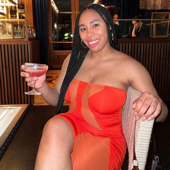 WORN ONCE: SWIRL Tube Dress - Picture 2 of 4